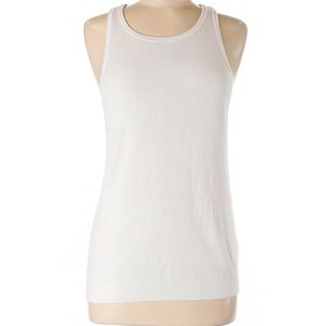 Banana Republic Factory Store Ivory Sleeveless Top